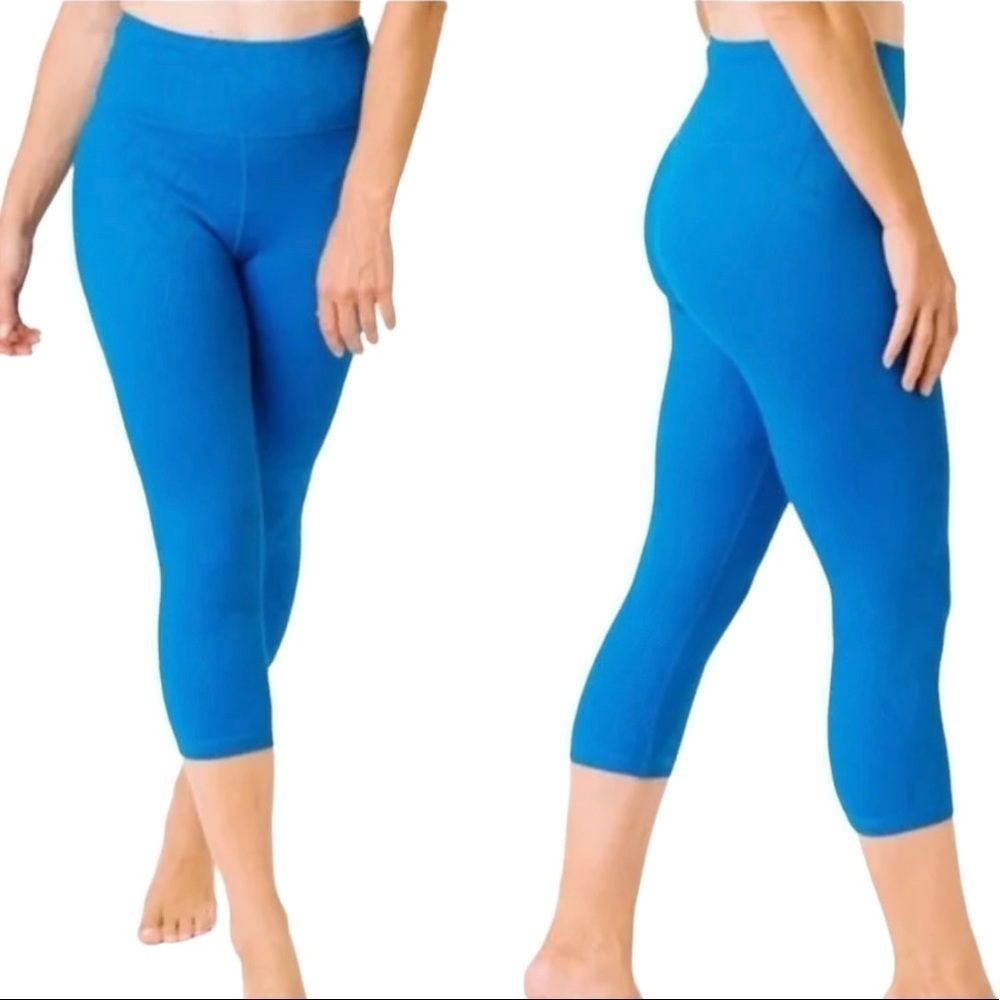 Zyia Royal Blue Willow Light N Tight Hi-Rise Crop Legging - Picture 14 of 14